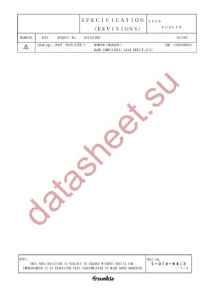 UU9LFBHNP-B163 datasheet  